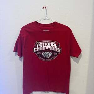 Alabama Crimson Tide 2015 National Champions T-Shirt, Crimson Red, Size L